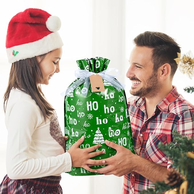 Asoulin Christmas Drawstring Gift Bags